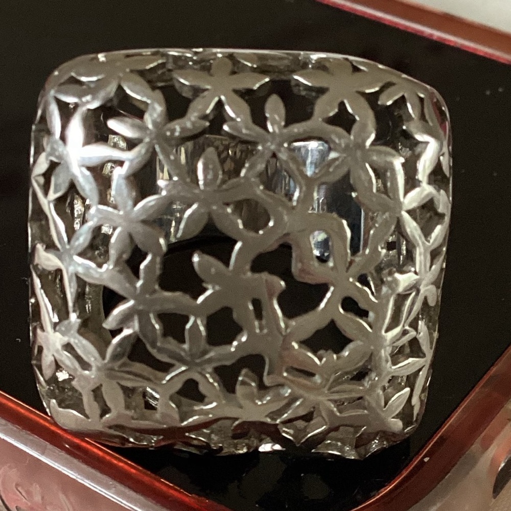 Woman’s Silver Statement Ring Sz. 9